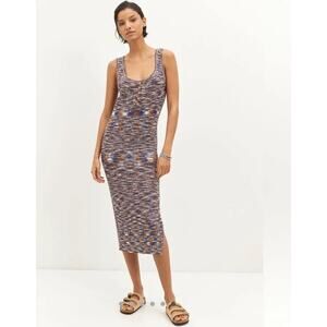 Anthropologie Daily Practice Space Dye Midi Dress XSP